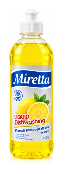 Սպասք լվանալու հեղուկ Miretta, կիտրոն, 430մլ