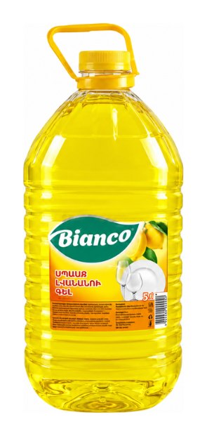 Սպասք լվանալու հեղուկ Bianco, կիտրոն, 5լ